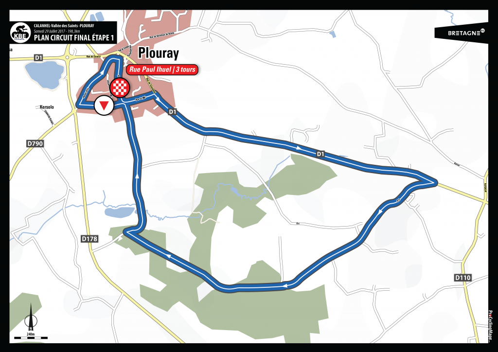 KBE2017 - Plan arrivée circuit final E1 - Plouray